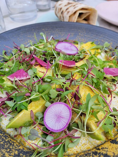 Avocado Tikka at Plant Food + Wine in Los Angeles