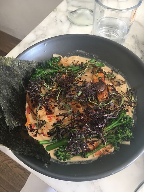 Udon Noodles at Plant Food + Wine in Los Angeles