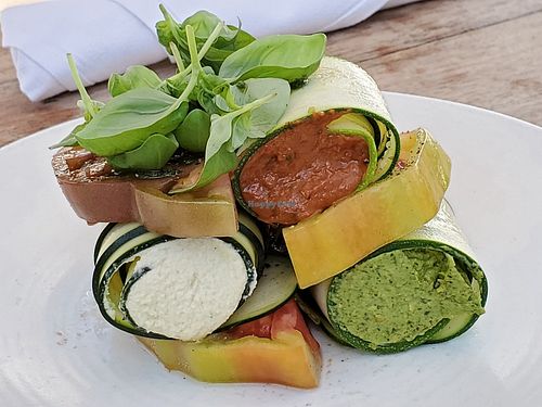 Raw lasagne at Plant Food + Wine in Los Angeles
