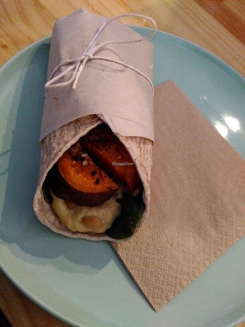 Vegan morrocan wrap at Day Kitty in Warrnambool