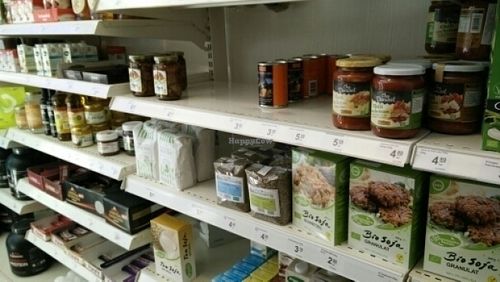 Shelf at Vegekauppa in Helsinki