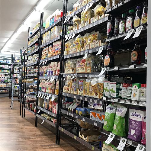 Sweeteners and baking at Organic Market in Dennis Port