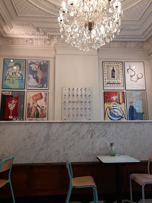 Postered wall at Le Botaniste in Ghent