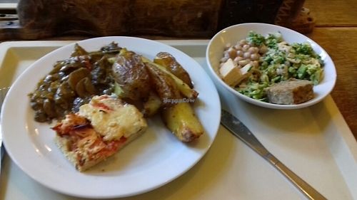 plate from thé  buffet  at Country Life Restaurant in Prague