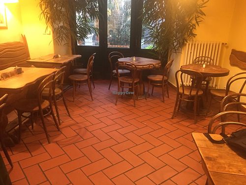 Seating  at Country Life Restaurant in Prague