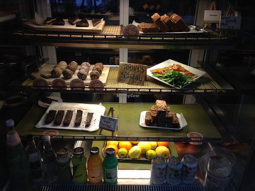 Display case at The Grassy Hopper  in Valletta