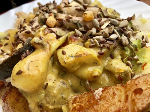 a bit of everything — yummeeeeee at Loving Hut in Lueneburg