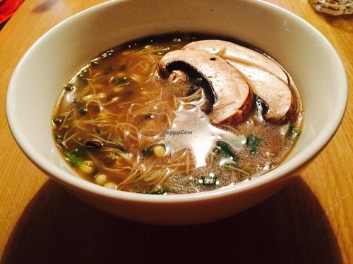 Portobello Hot Ramen at simpleRAW in Copenhagen