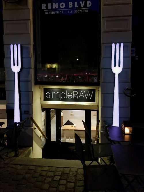 outside at simpleRAW in Copenhagen