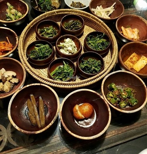 Temple food  at SanChon Korean Temple Cooking - 산촌 사찰음식전문점 in Seoul