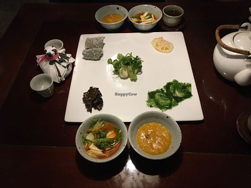 Starters  at SanChon Korean Temple Cooking - 산촌 사찰음식전문점 in Seoul