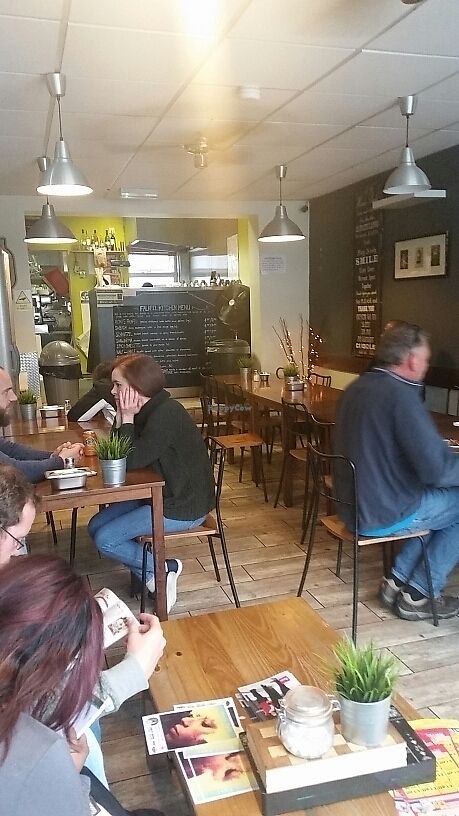 inside at Falafel Kitchen in Cardiff