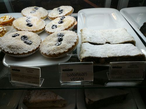 On the menu two of them are only vegan for desserts at Luca Polare in Tbilisi