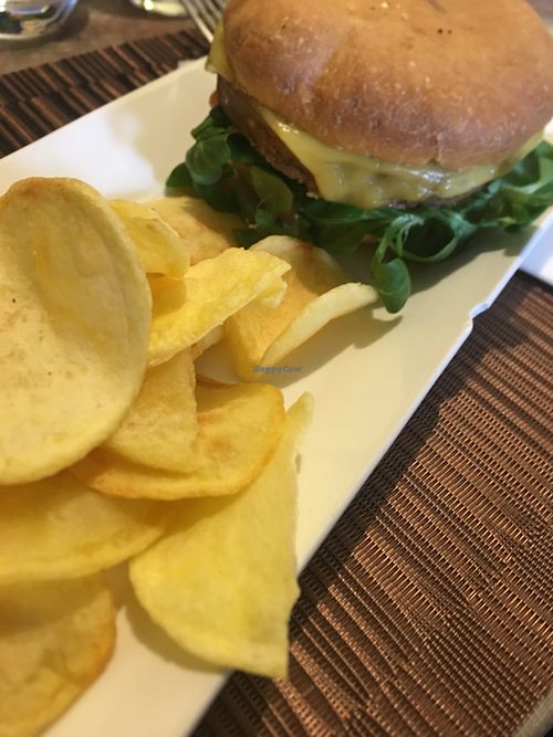 Vegan burger at Coox in Turin