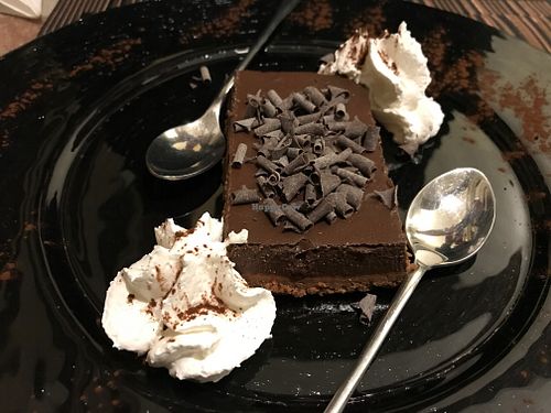 Chocolate cake at Coox in Turin