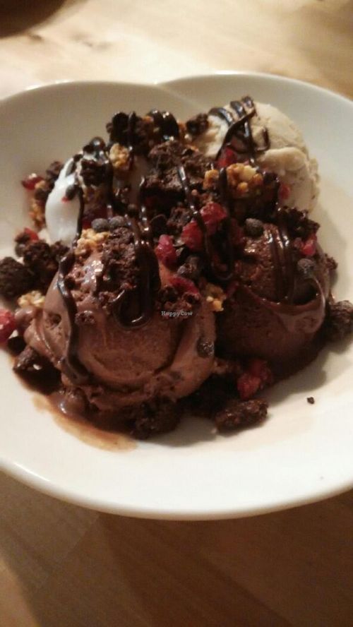 ice cream with toppings at Brownice Italian Bistro in East Singapore