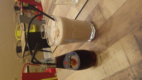 Hazelnut 'milk' shake and citrus chinotto at Brownice Italian Bistro in East Singapore