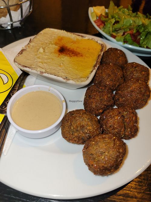 Falafel and hummus at Falafel Zone in Istanbul