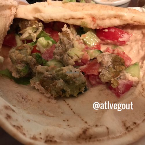 falafel wrap at Falafel Zone in Istanbul