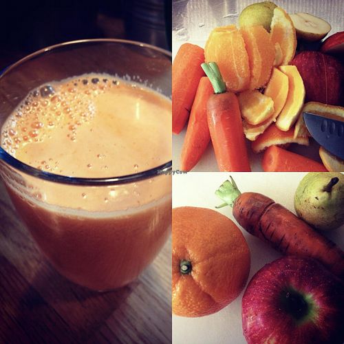 Fresh juices made to order! at The Goat Herder in Budapest