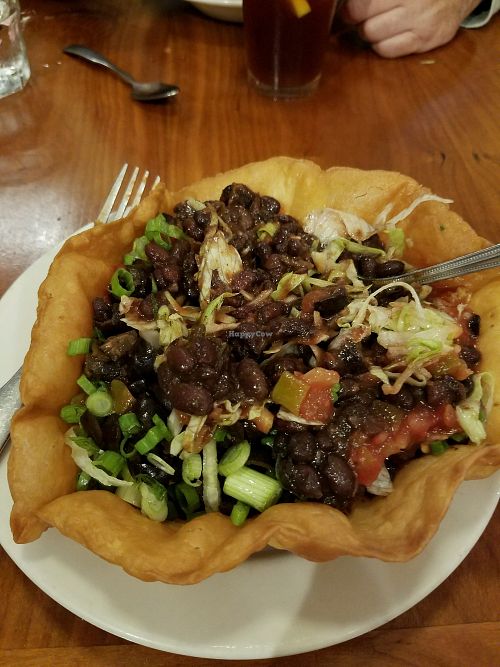 The Fiesta "salad" w/black beans at Darby's Restaurant and Pub in Belfast
