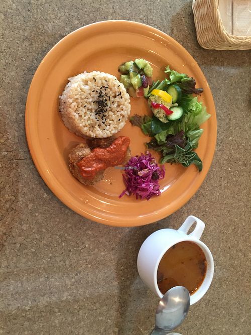 Daily special / set menu. Weekend edition at DevaDeva Cafe in Tokyo