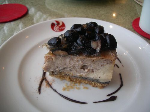 Black bean and chestnut cake. at DevaDeva Cafe in Tokyo