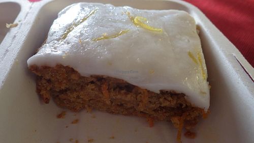 Vegan Carrot Cake at Apple Tree Cafe in Trevescan