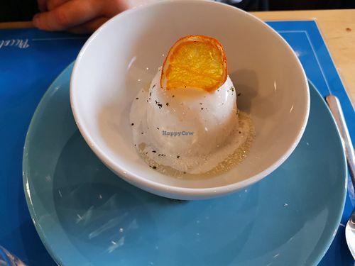 Pina colada pudding at Jaki Cafe e Cucina Naturale in Parma