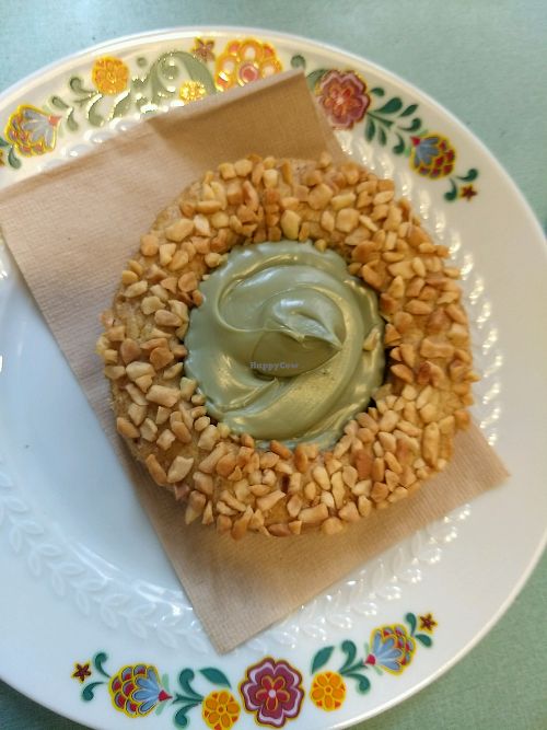 Pistachio cookie at Fram Cafe in Bologna