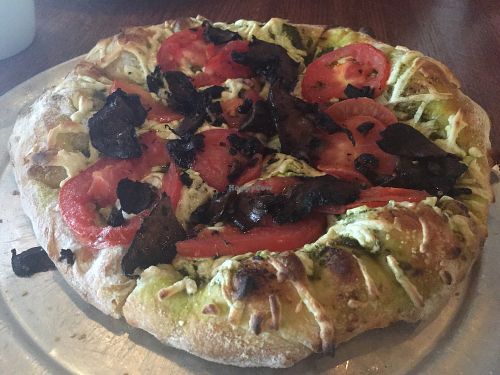9 inch portobello pesto pizza with daiya at The Tomato Head - Gallery Shopping Ctr in Knoxville