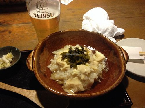 Delicious tofu with rice at Tofu Sorano in Tokyo