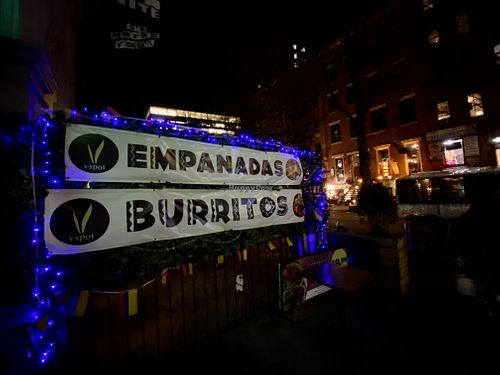 signs  at VSpot Express in New York City