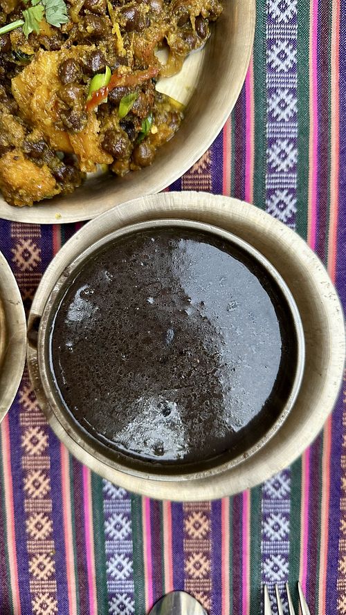 Black bean Dahl  at Yak Yeti Yak in Bath