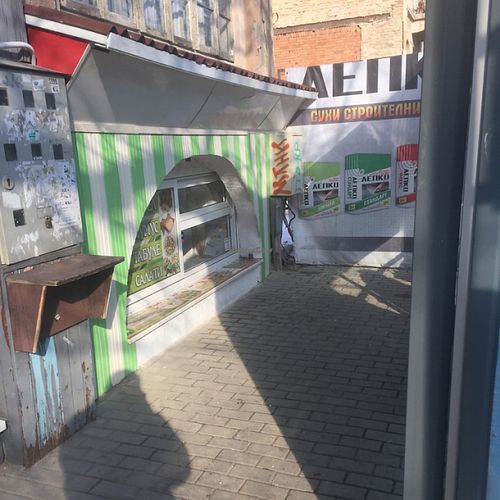 It's right behind the bus stop, guys at Veggi Fresh - Knyaz Boris in Varna