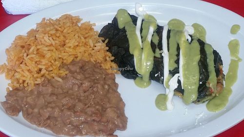 vegan tamale at Pancho's Kitchen in Las Vegas