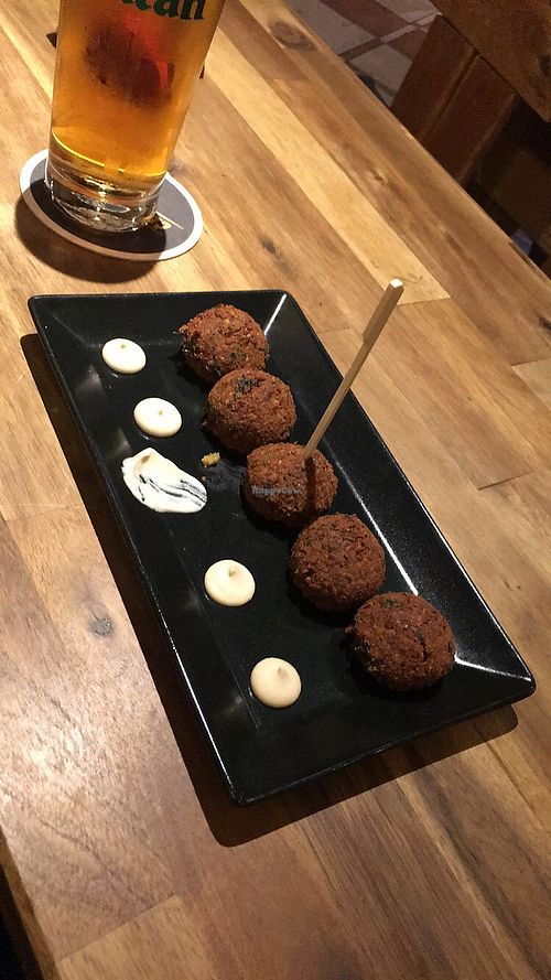 Falafel Balls at Kavarna Klubu Cross in Prague