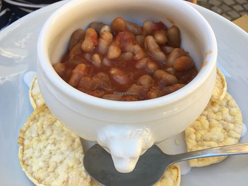 Bean stew at V-Bar Natural in Parma