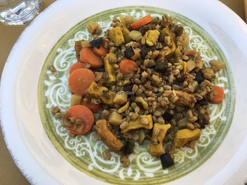 Dish of the day at V-Bar Natural in Parma