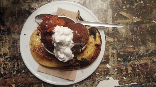 Vegan banana split at Blas Burgerworks in St Ives