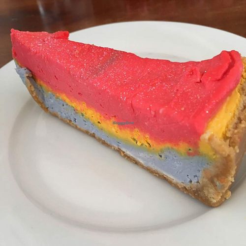 unicorn cheesecake!! at Blondes in Cottingham