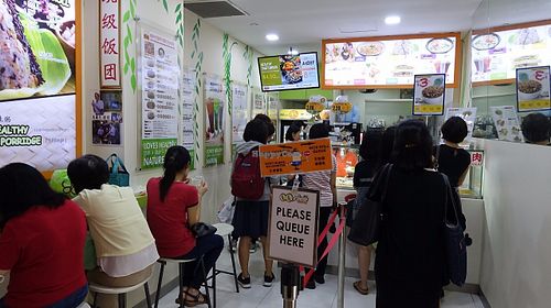 stall interior at QQ Rice - Nex in Northeast Singapore