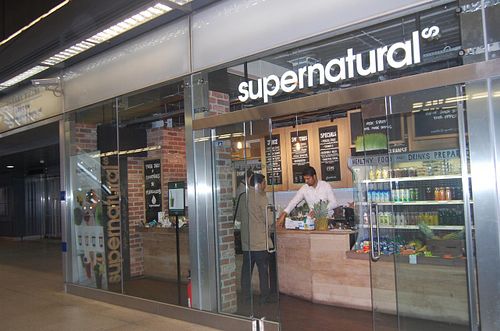 Store front at supernatural in East London