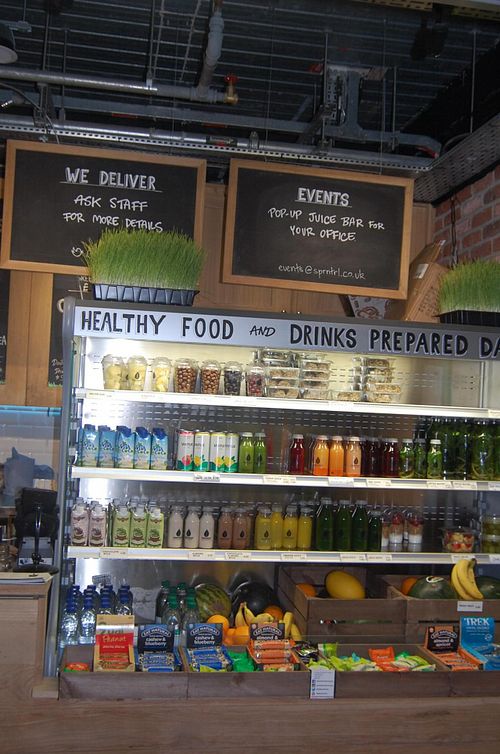 Snacks at supernatural in East London