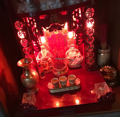house altar at Soy in Berlin