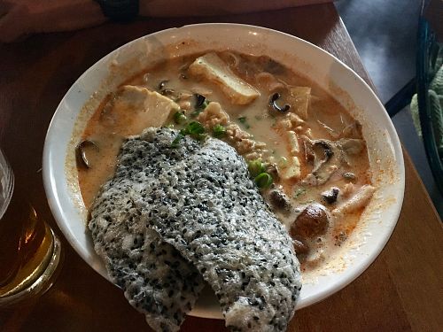 My Quang noodle soup at Soy in Berlin