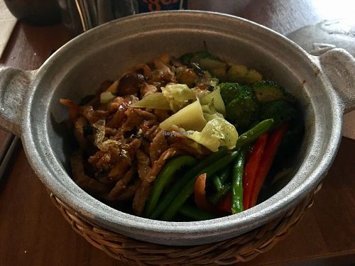 mushroom clay pot  at Soy in Berlin