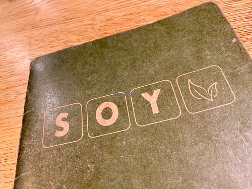 menu at Soy in Berlin