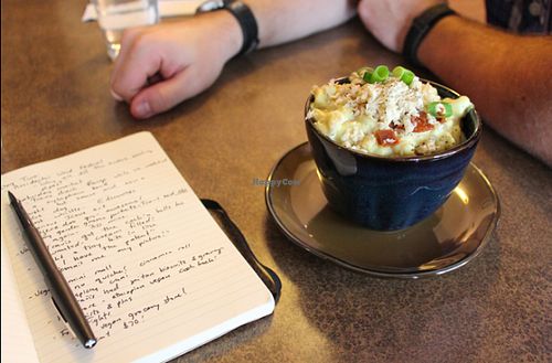 best vegan mac and cheese i've ever had! at Fru Fru Terra in Portland