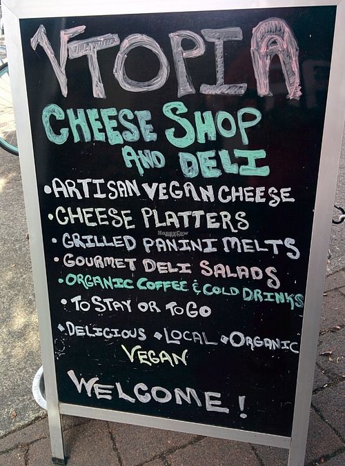 Vtopia. Vegan cheese shop & deli at Fru Fru Terra in Portland